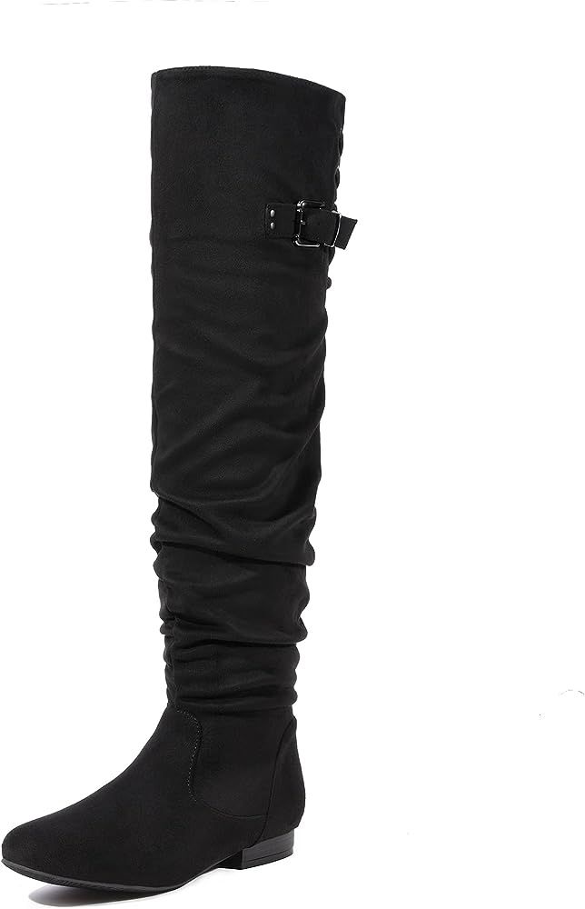 Women's Suede Over The Knee Thigh High Winter Boots | Amazon (US)