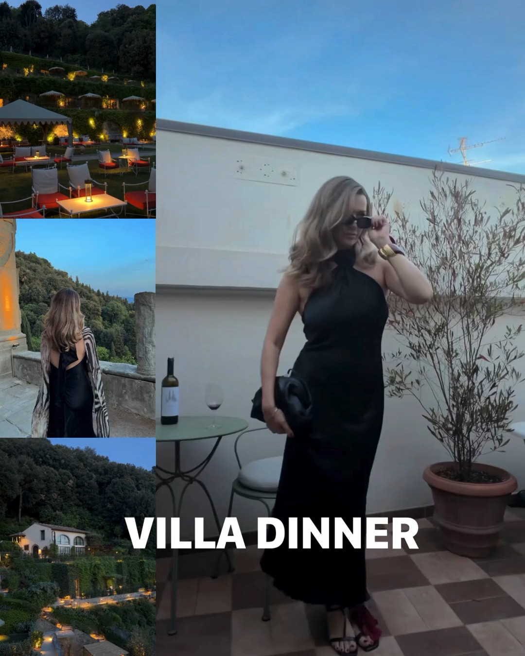 Villa dinner look 🍸🥀🖤

I LOVE anything backless - and this dress is no different. I do wish it was just a much longer as I’m 57 and we’re quite high heels - but it still worked. I’m wearing a L here 🖤￼

I ended up just weaving my friend scarf through the necktie here - a last-minute addition that completely transformed the dress! 🫶🏻✨


#LTKMidsize #LTKWedding #LTKSeasonal