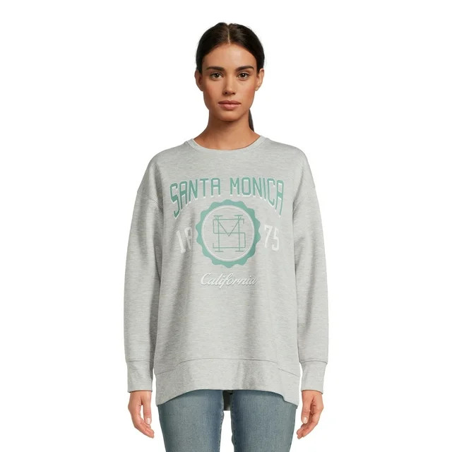 Time and Tru Women's Graphic Sweatshirt - Walmart.com | Walmart (US)