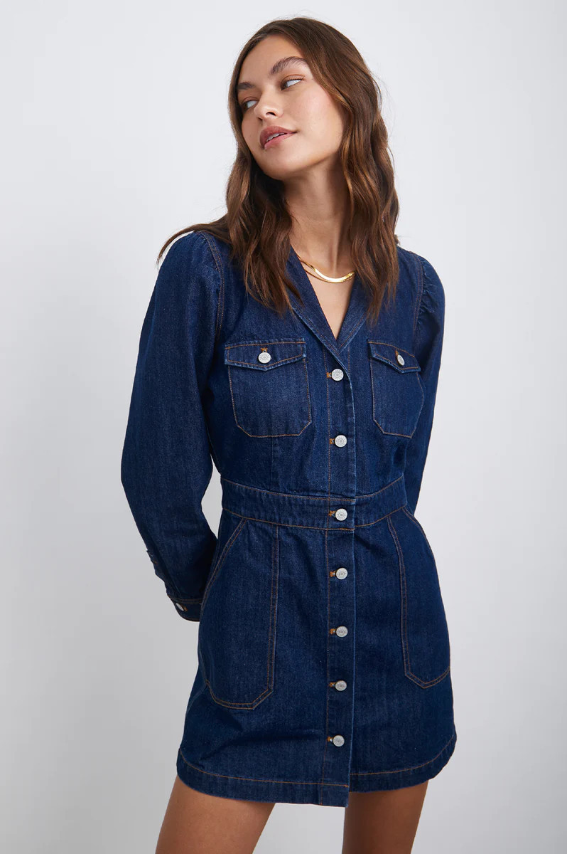 LISETTE DRESS - RAW DENIM | Rails
