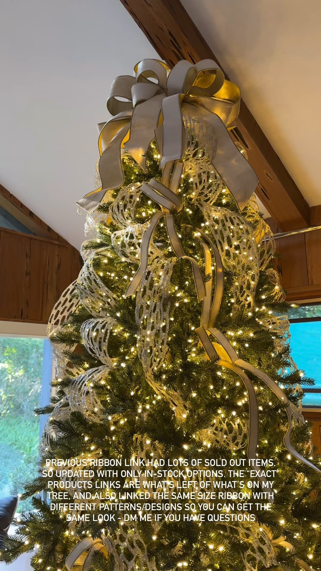 topper is 2.5” and 4” ribbon
stretch tinsel is 4” and 5.5” (best value and takes up a lot of space on tree)
small ribbon is 1” in two colors

on sale now | this is where I got my tree ribbon & it is the best quality and will last you for years as long as properly stored | D Stevens designer ribbon | Christmas tree decor | holiday decorating | Christmas tree velvet ribbons | Etsy find 

#LTKHoliday #LTKGiftGuide #LTKHome