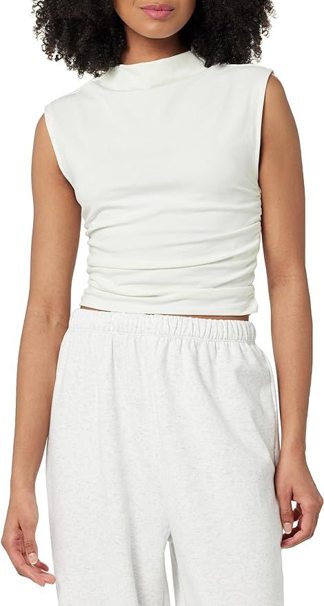 The Drop Women's Raylen Sleeveless Ruched Top | Amazon (US)