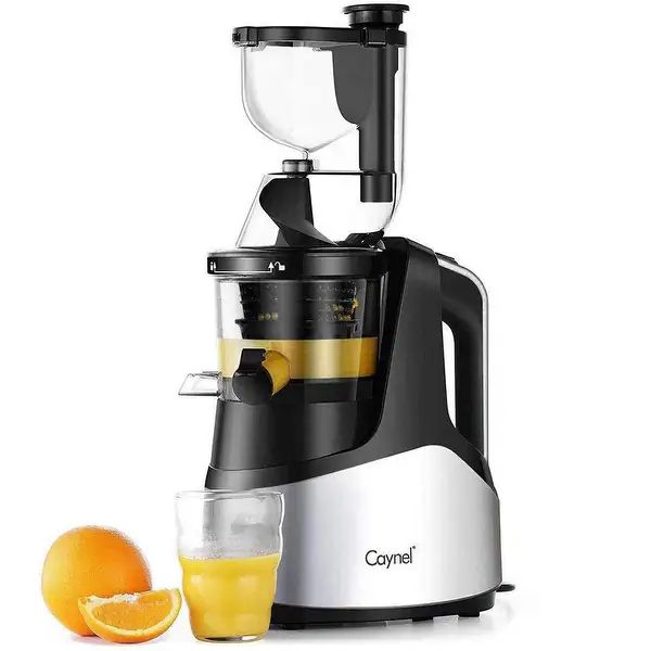 Caynel Slow Masticating Juicer Cold Press Extractor with 3" Wide Chute - On Sale - Overstock - 32... | Bed Bath & Beyond