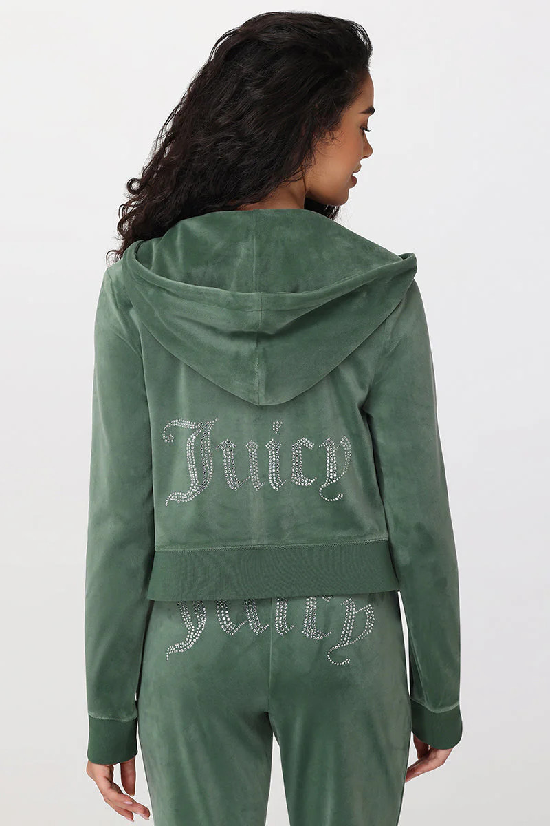 OG Big Bling Velour Hoodie | Juicy Couture