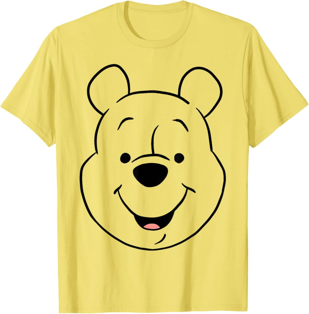 Disney Winnie The Pooh Pooh Bear Large Face T-Shirt | Amazon (US)