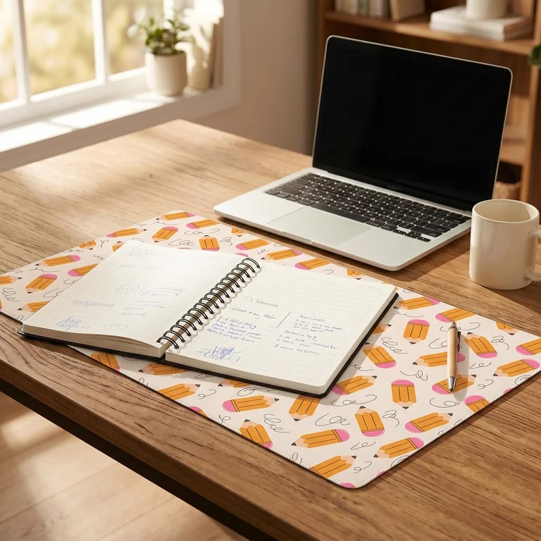 Pen+Gear Reversible Multicolor Large Pencil Desk Mat 14.96" x 25.98" | Walmart (US)