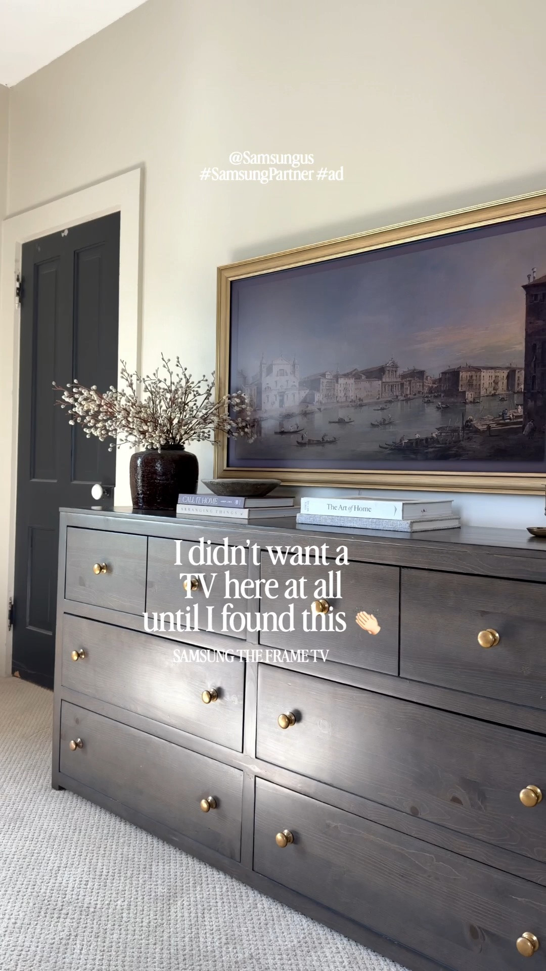 I honestly never wanted a TV in this room because I felt like it instantly took away from the cozy feel and became the first thing you noticed 😅 The Samsung The Frame TV completely changed my mind because it blends into your space more like actual framed artwork instead of a traditional TV.
I’ve also been playing around with the AI powered features and they’re actually really cool. It can curate artwork based on your space with AI Color Match art curation, create AI generated artwork and wallpapers, and even use Smart Calibration so the artwork display looks more realistic and true to life. It just feels so much more elevated and intentional in a bedroom like this.
The Vision AI Companion features are such a smart touch too and make the whole experience feel more personalized instead of just feeling like another TV on the wall.

@Samsungus #SamsungPartner #ad

#LTKHome #LTKSaleAlert