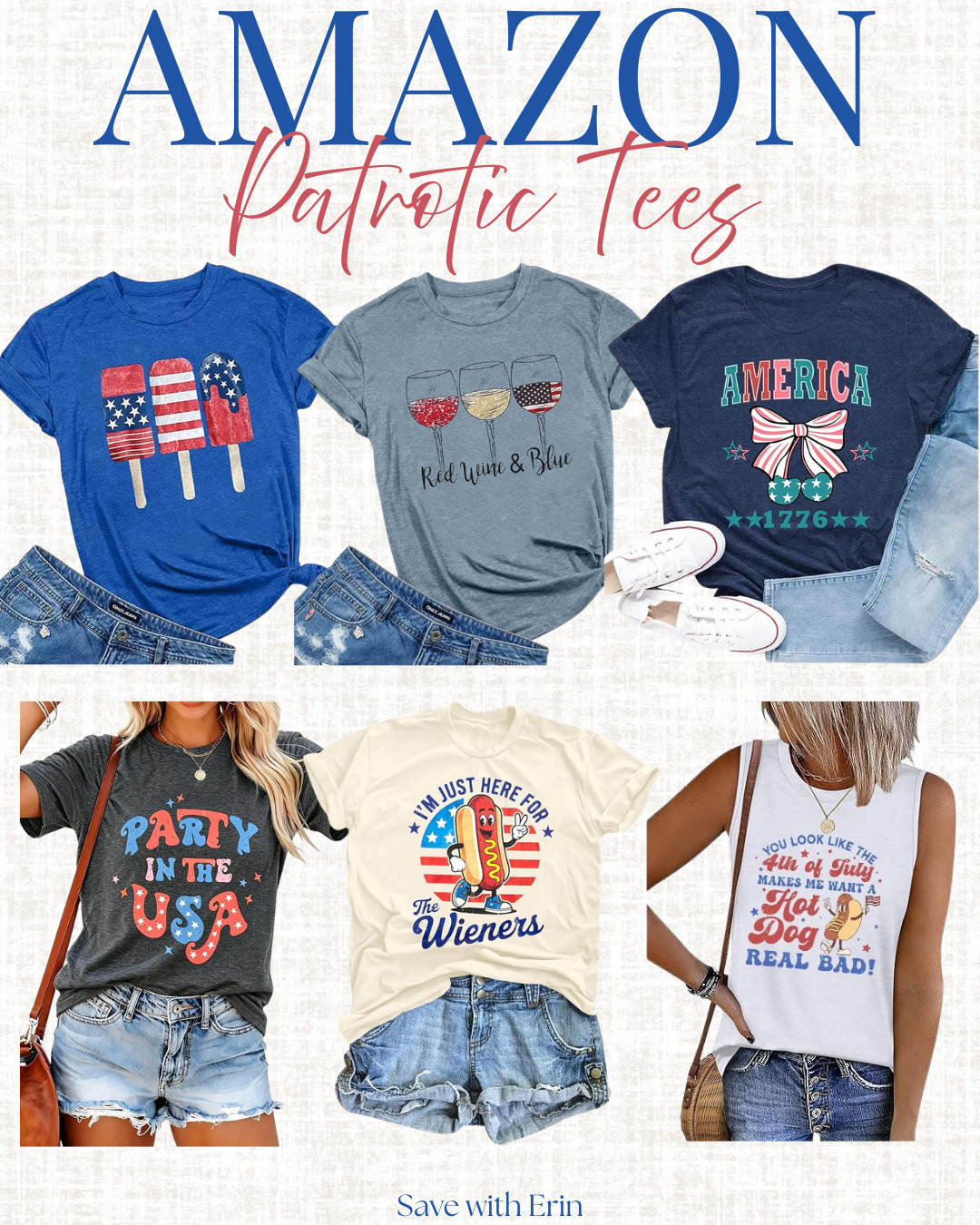 Feeling Patrotic?! Snag a cute tee for the 4th of July! #amazonfinds #fourthofjuly  

 