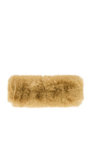 Goldbergh Froid Fluffy Headband in Tan. | Revolve Clothing (Global)