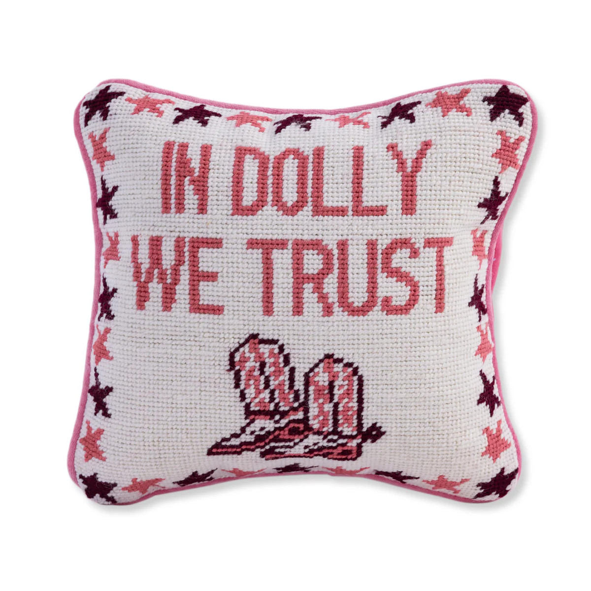 Furbish Studio - Trust Dolly Needlepoint Pillow | Furbish Studio