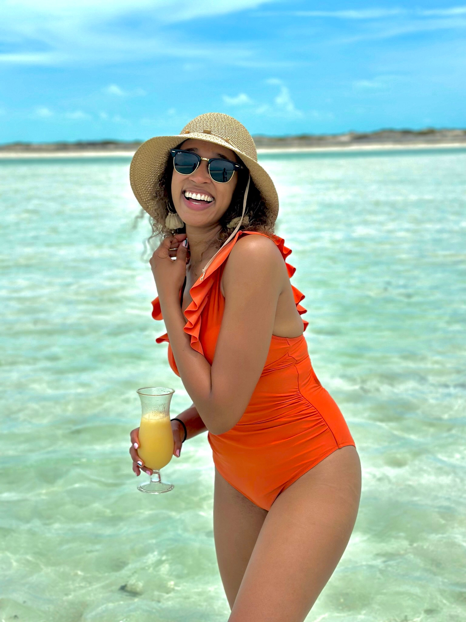 Best swim discovery = Cupshe. Paired this Wallaro UPF 50 hat with the cutest one piece from Cupshe for a day swimming in the turquoise waters of Turks and Caicos ☀️ 🌊 

#LTKswim #LTKtravel #LTKstyletip