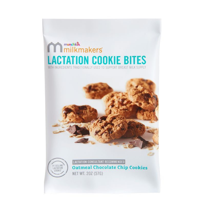 Munchkin Milkmakers Lactation Cookie Bites - Oatmeal Chocolate Chip - 2oz | Target
