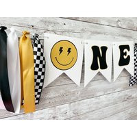 One Happy Dude Banner, Cool Sign, Birthday, Smiley Face Party Decor, Retro 1st Birthday Decor | Etsy (US)
