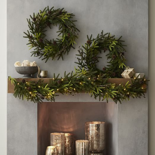 Faux Woodland Pine Garland | West Elm (US)