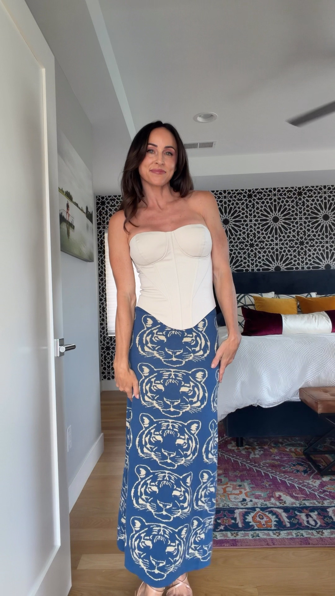 Four midi skirt outfit ideas!