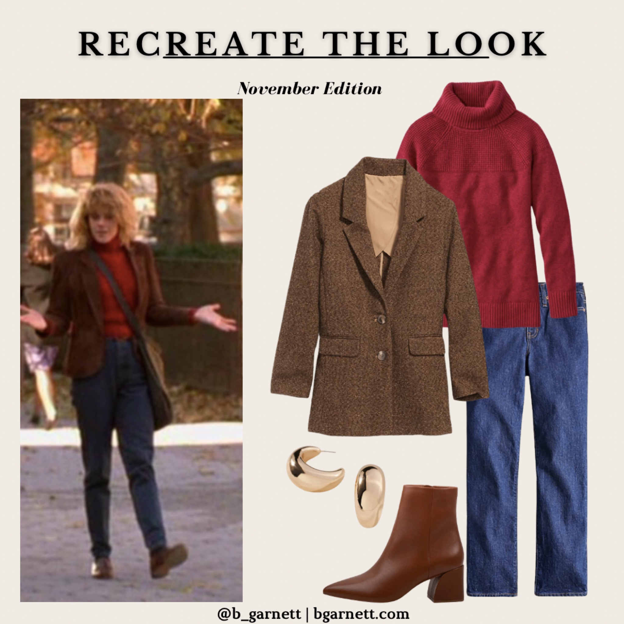 Recreated this iconic look from When Harry Met Sally 

Would also be a great casual Thanksgiving or Friendsgiving look 

#LTKHoliday #LTKSeasonal #LTKstyletip