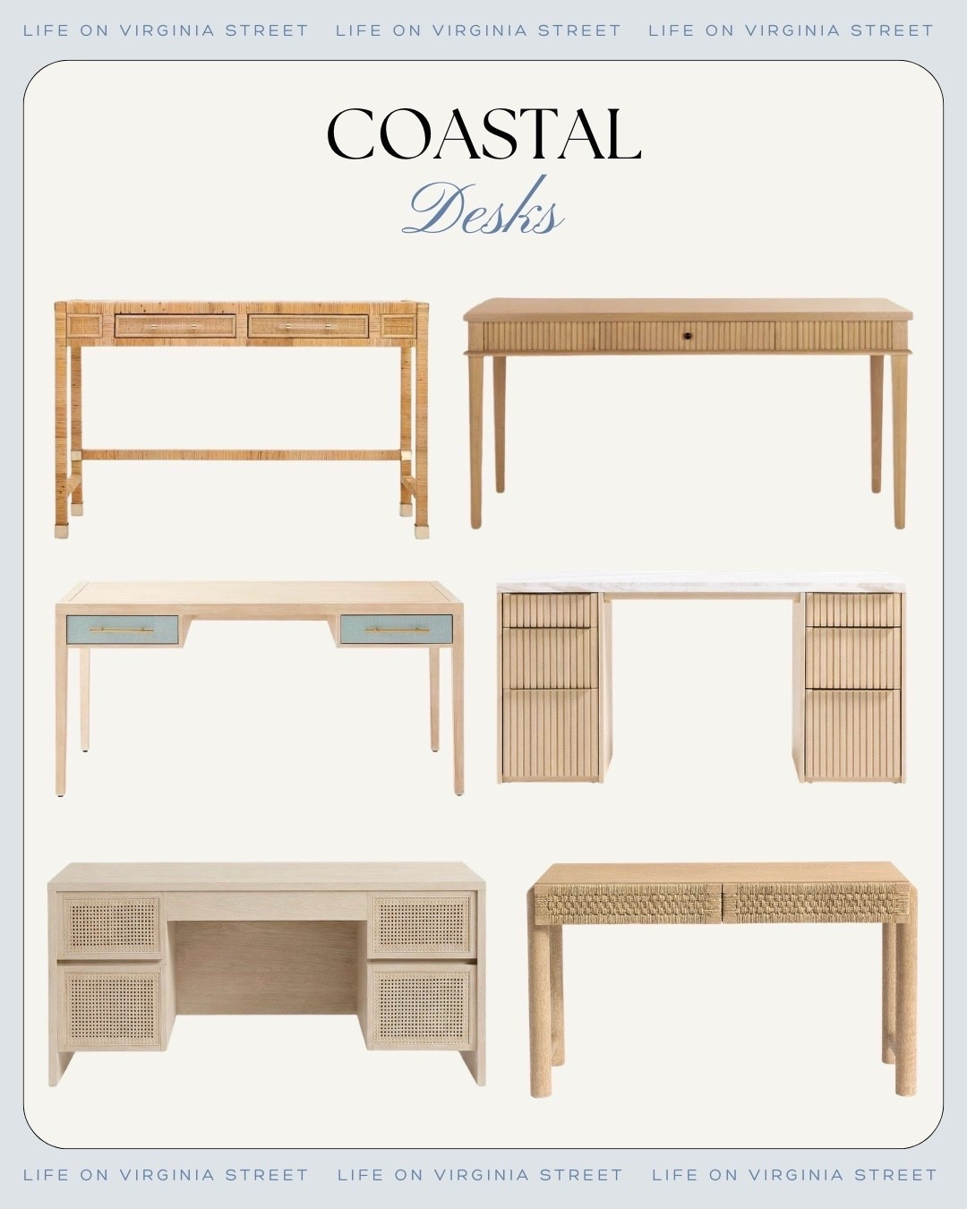 Coastal desks modern coastal homes 🙌🏻🙌🏻

#LTKSeasonal #LTKHome