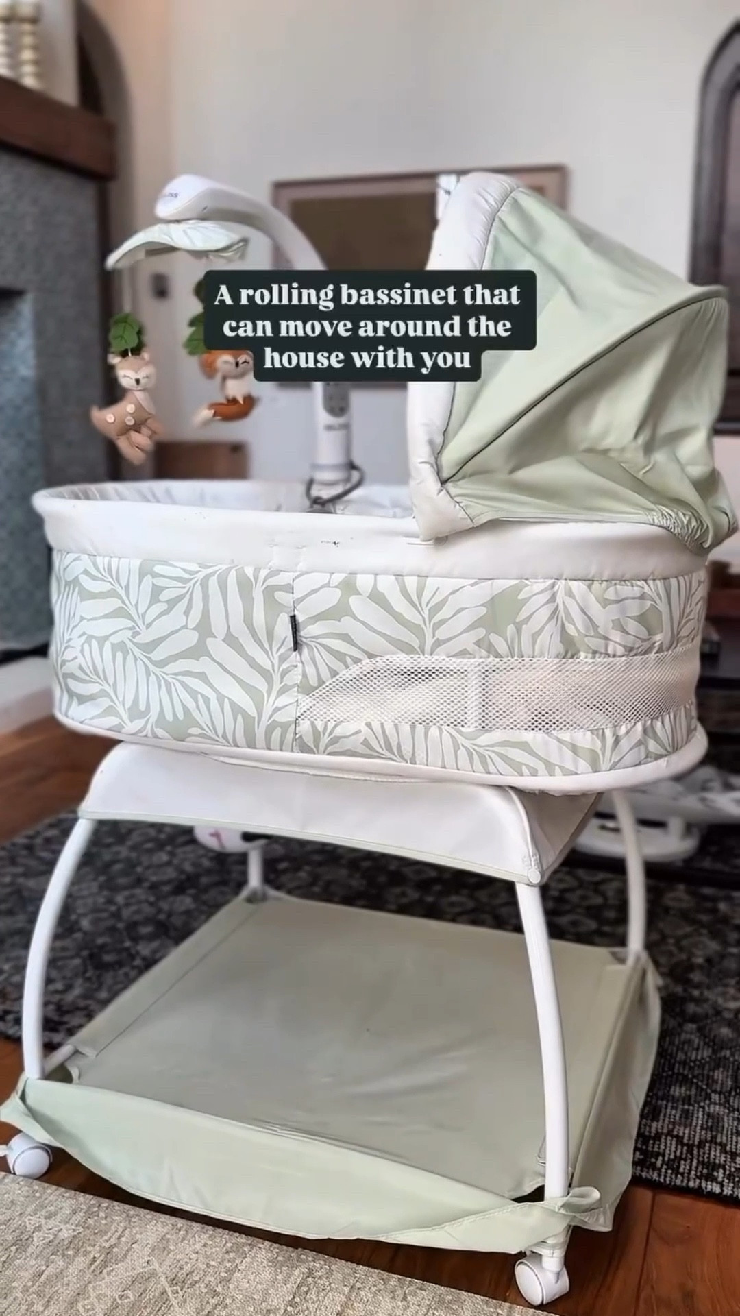 In the early days I find it so much easier to get baby to sleep in this rolling bassinet than in their nursery. I’ve used this trick with all three of my babies. When they look sleepy I put them down and roll them around the house with me while I make breakfast, clean up, get ready… soon enough they doze off. It beats putting them in their bassinet where they’re fighting sleep and you’re either stuck in the room trying to get them to sleep or going in every 2 minutes to calm them down. #babyregistry #newmomtips #babymusthaves #newmoms

#LTKBaby #LTKBump #LTKKids