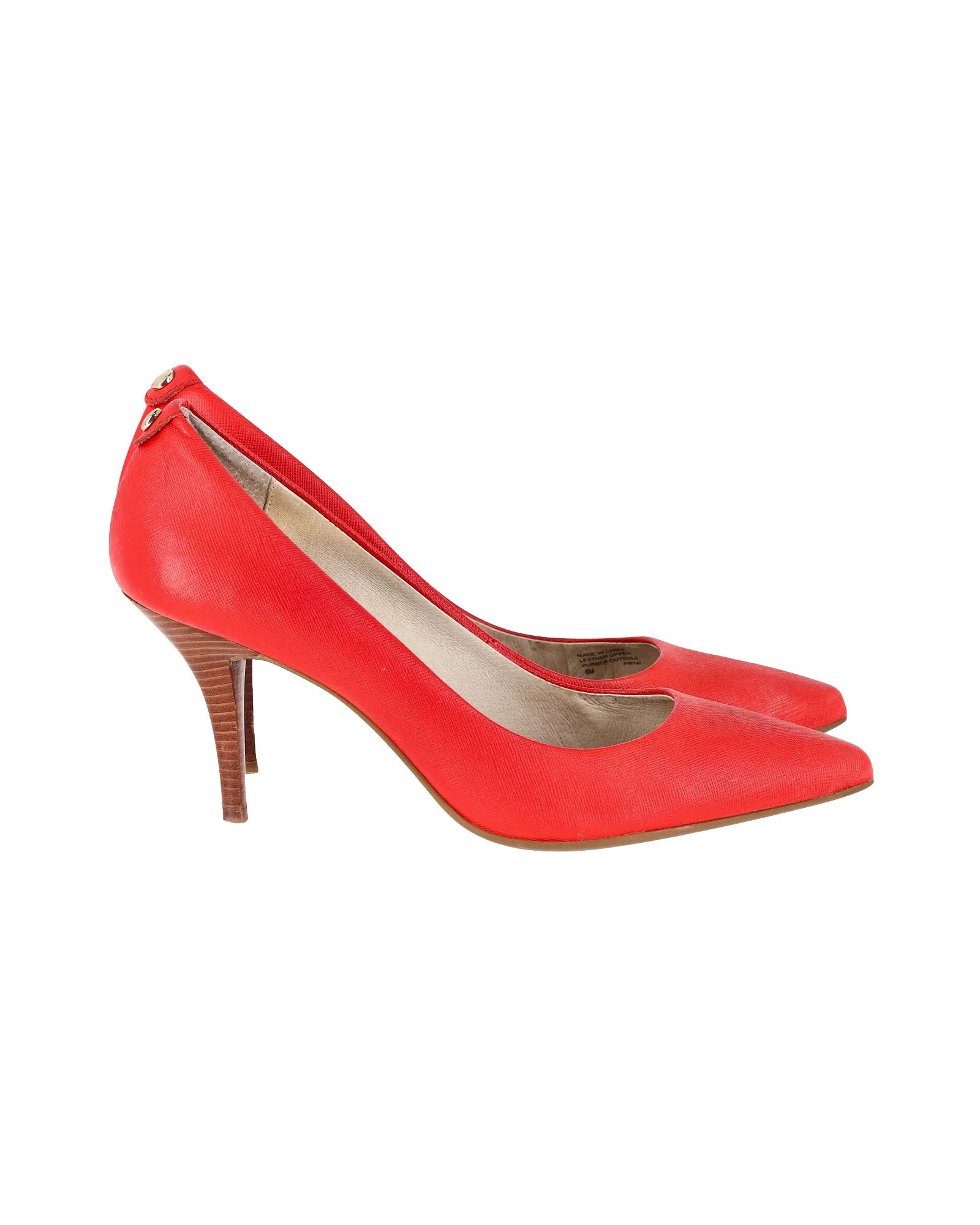 Michael Michael Kors Pumps in Red Leather | Shop Simon