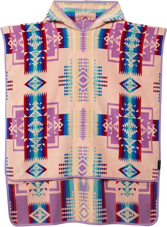Pendleton Jacquard Tween Hooded Towel (Kids) Chief Joseph Pink One Size | Amazon (US)