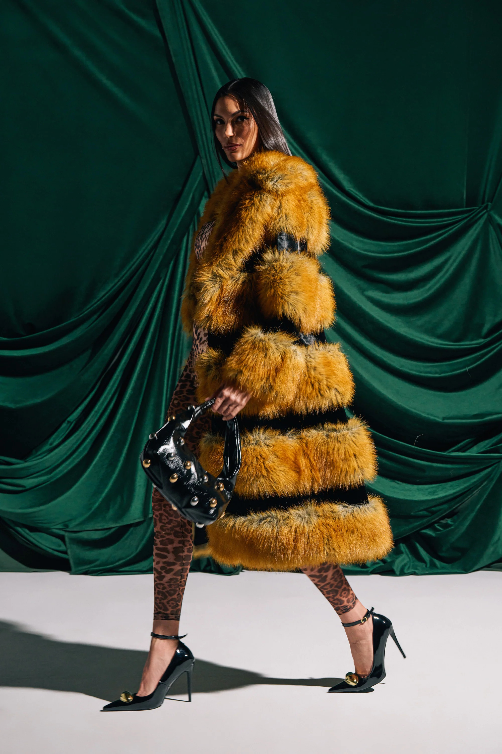 MADDOX PANELED FAUX FUR | AKIRA