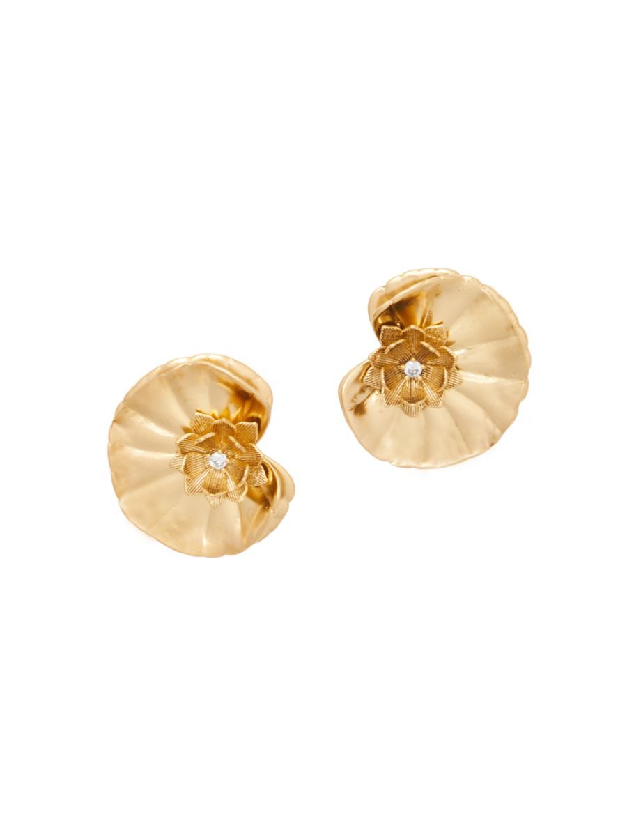 Brinker & Eliza Lily 24K-Gold-Plated &amp; Crystal Stud Earrings | Saks Fifth Avenue
