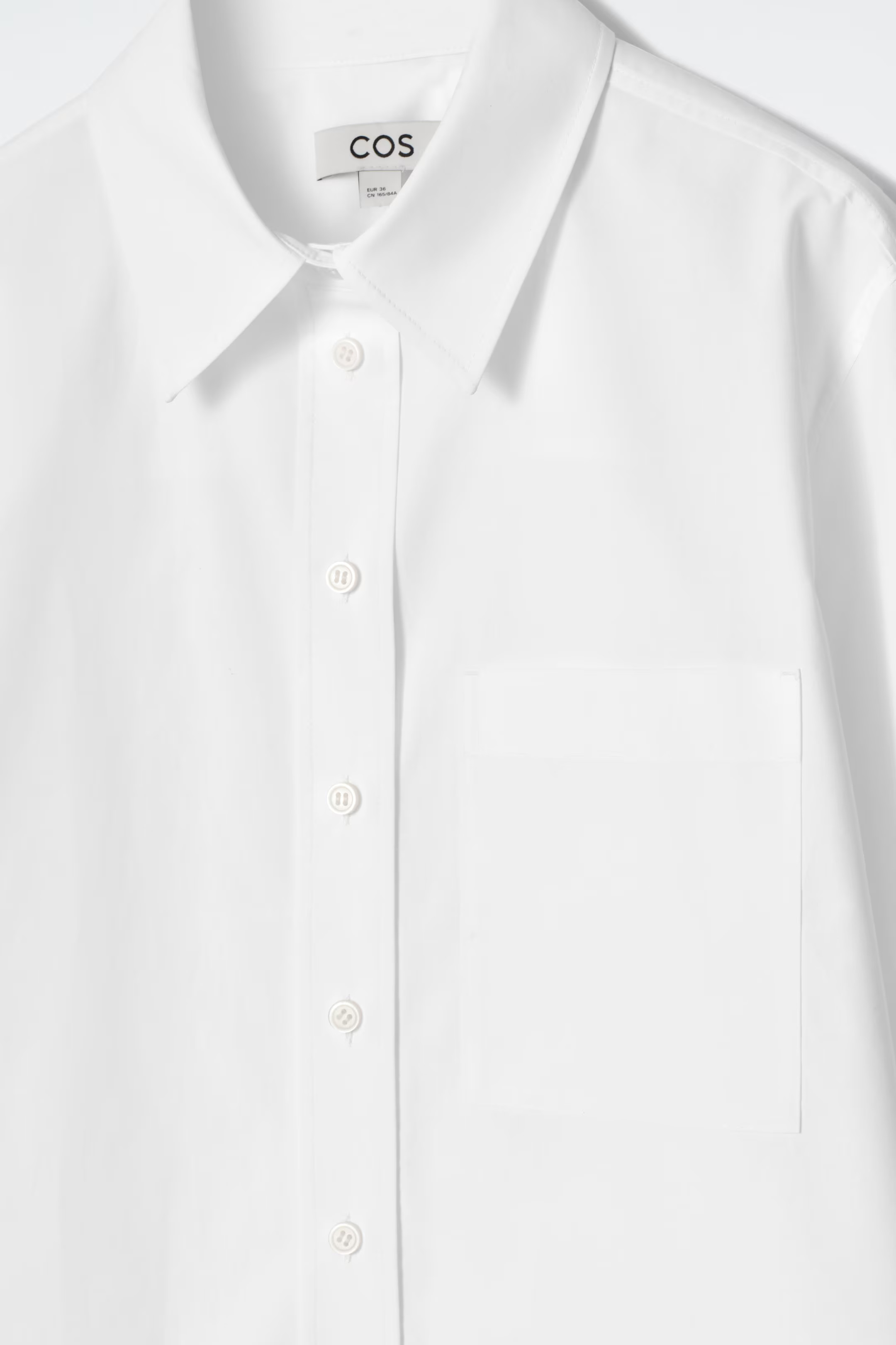 TAILORED PIMA COTTON SHIRT - WHITE | COS | COS (US)