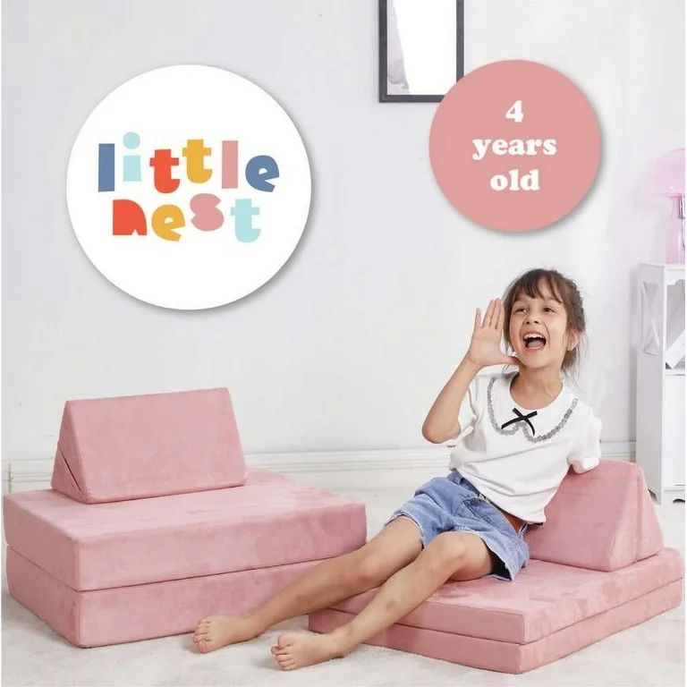 Little Nest Adventure Explorer Couch, Blush Pink | Walmart (US)