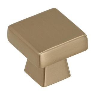 Amerock Blackrock 1-3/16 in. L (30 mm) Golden Champagne Square Cabinet Knob-BP55271BBZ - The Home... | The Home Depot