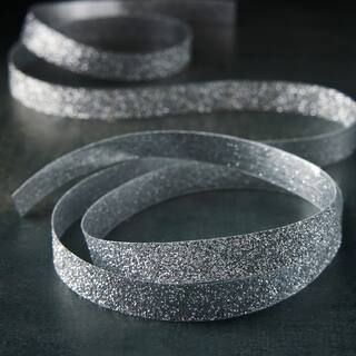 3/8" x 5yd. Metallic Glitter Ribbon by Celebrate It™ | Michaels Stores
