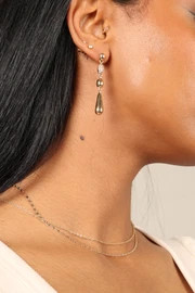 Dua Teardrop Statement Earrings - Gold | Petal & Pup (US)