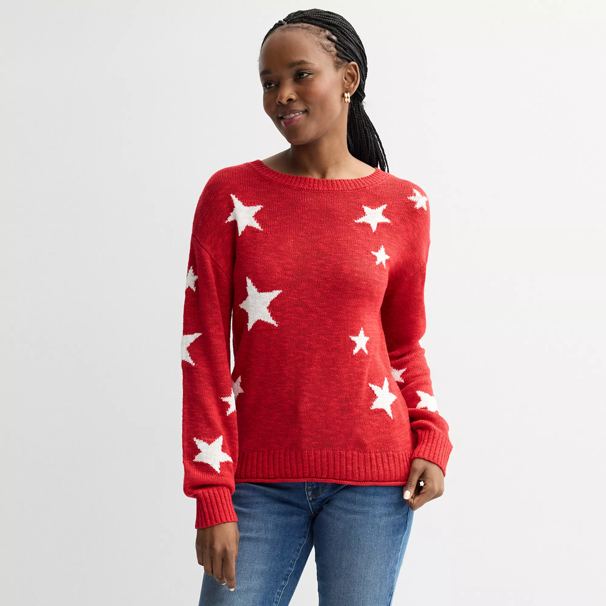 Women's Freshman 1996 Americana Star Pullover Sweater | Kohl's