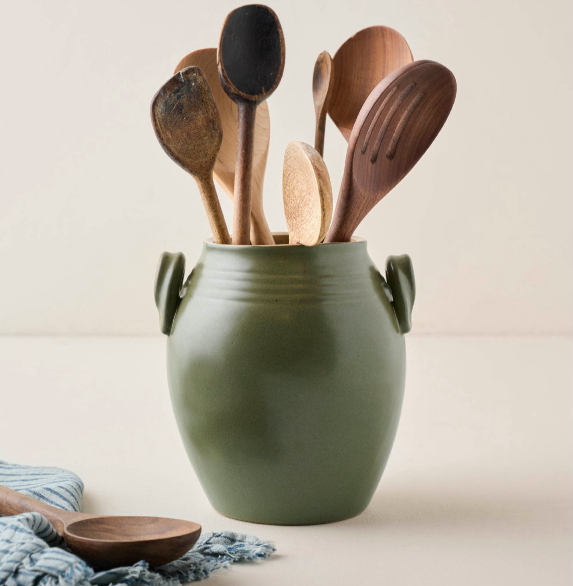 The prettiest green utensil holder!

#LTKStyleTip #LTKFamily #LTKHome