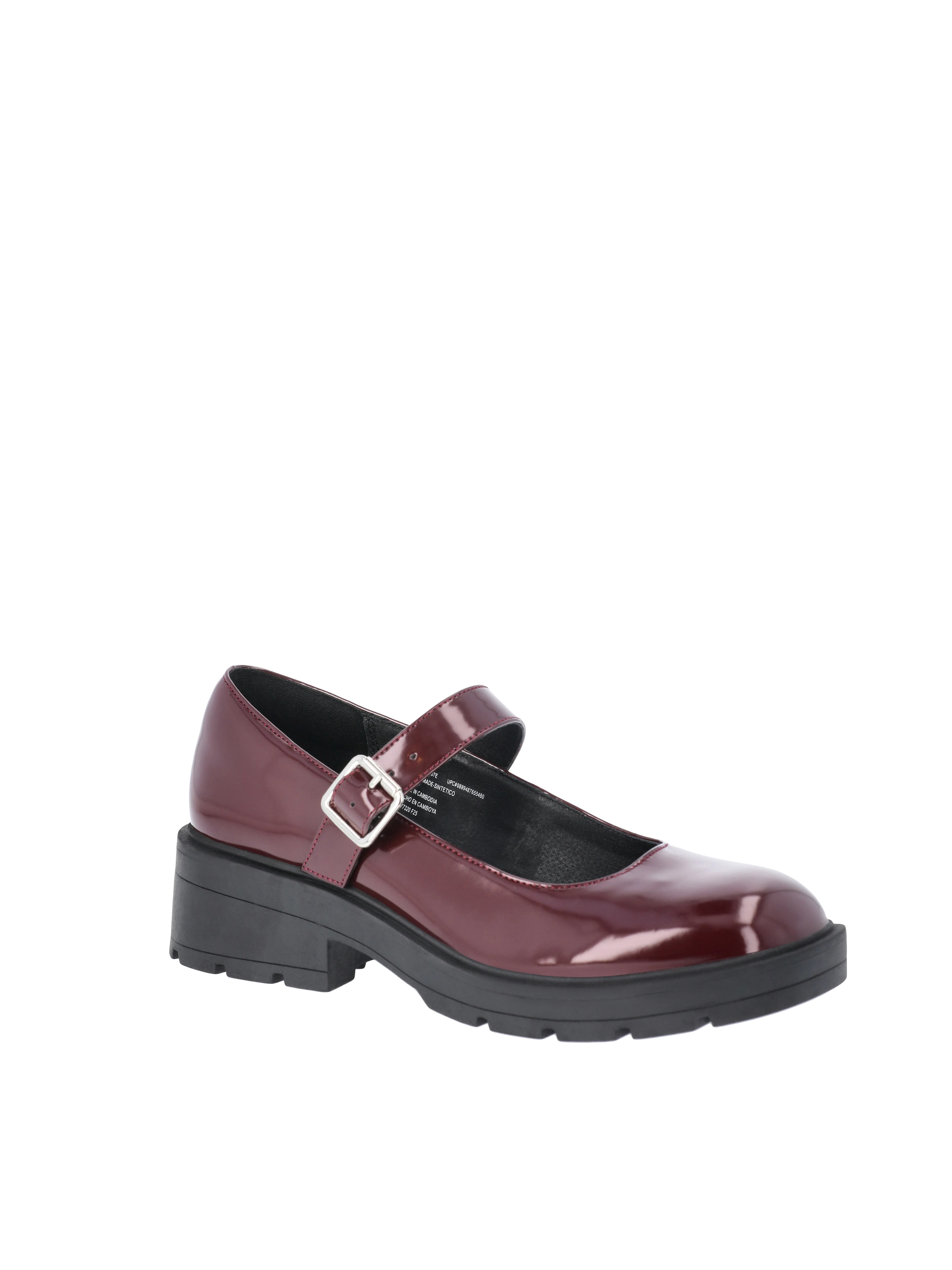 No Boundaries Women's Chunky Lug Sole Mary Jane | Walmart (US)