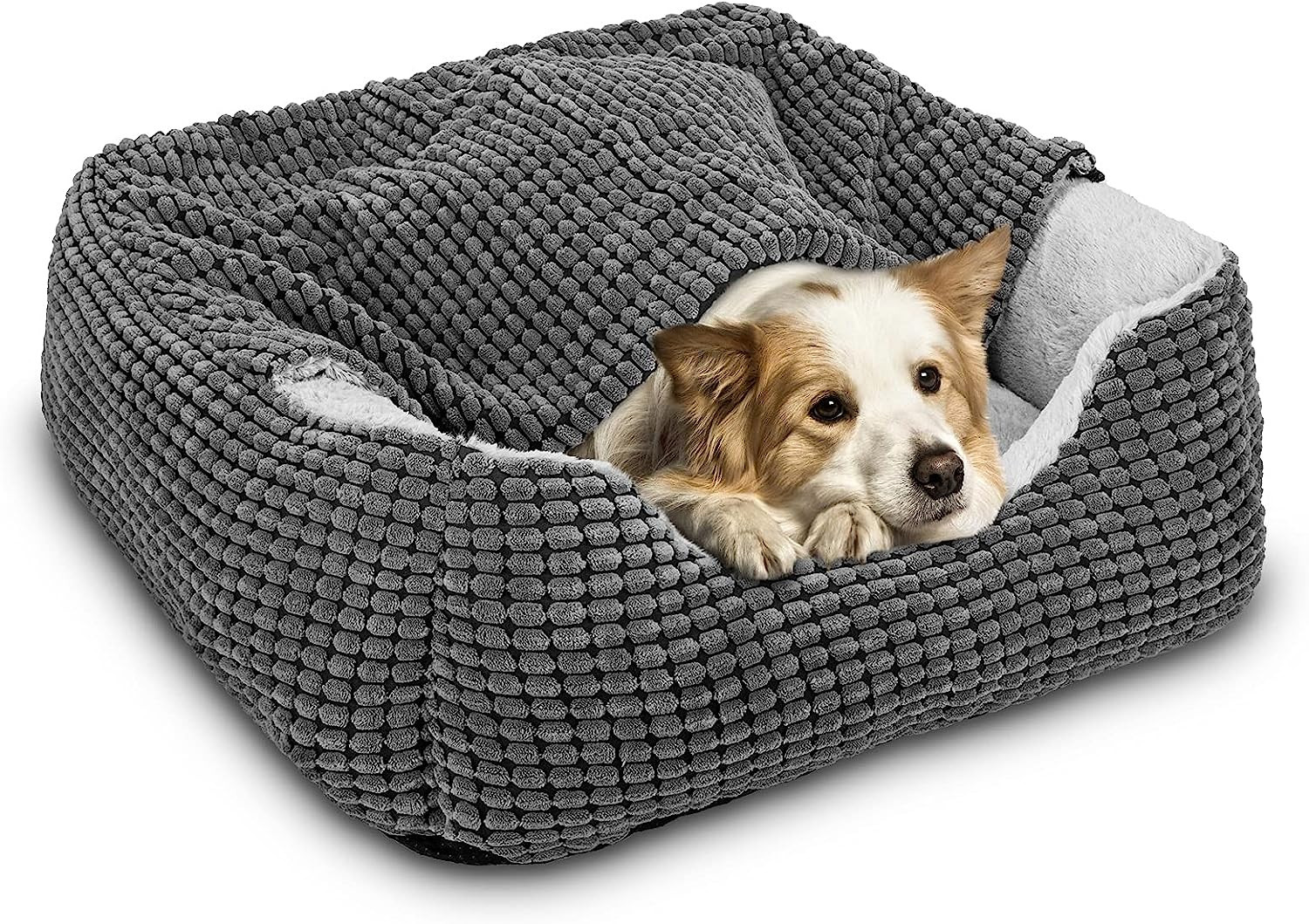 GASUR Dog Beds for Large Medium Small Dogs, Rectangle Cave Hooded Blanket Puppy Bed, Luxury Anti-... | Amazon (US)
