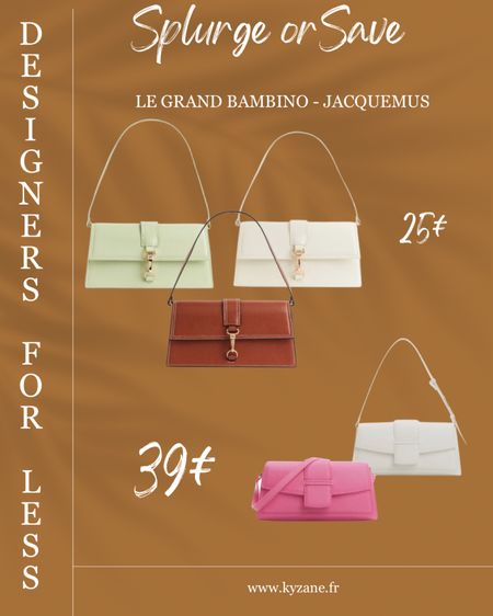 The best dupe for Le Grand Bambino by Jacquemus for less than 40€ 
#shopwithKyzané #jacquemus #designerdupes #designersforless #fashiondupe

#LTKitbag #LTKeurope #LTKstyletip