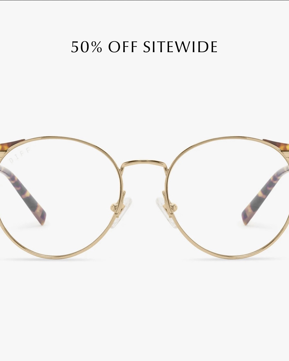 50% OFF DIFFEYEWEAR 

#LTKFallSale #LTKFindsUnder50