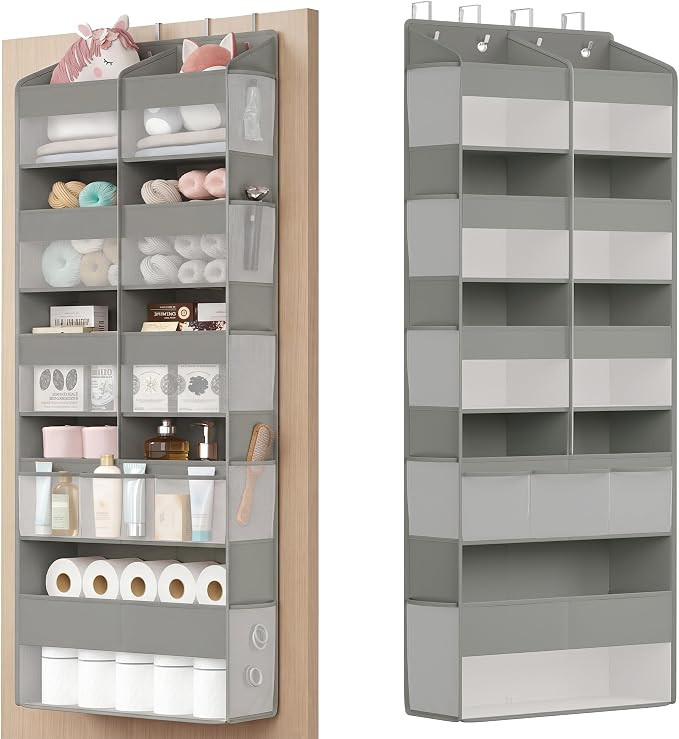 SONGMICS Over-the-Door Organizer, 9-Compartment Door Hanging Storage Shelf, Foldable Closet Hangi... | Amazon (US)