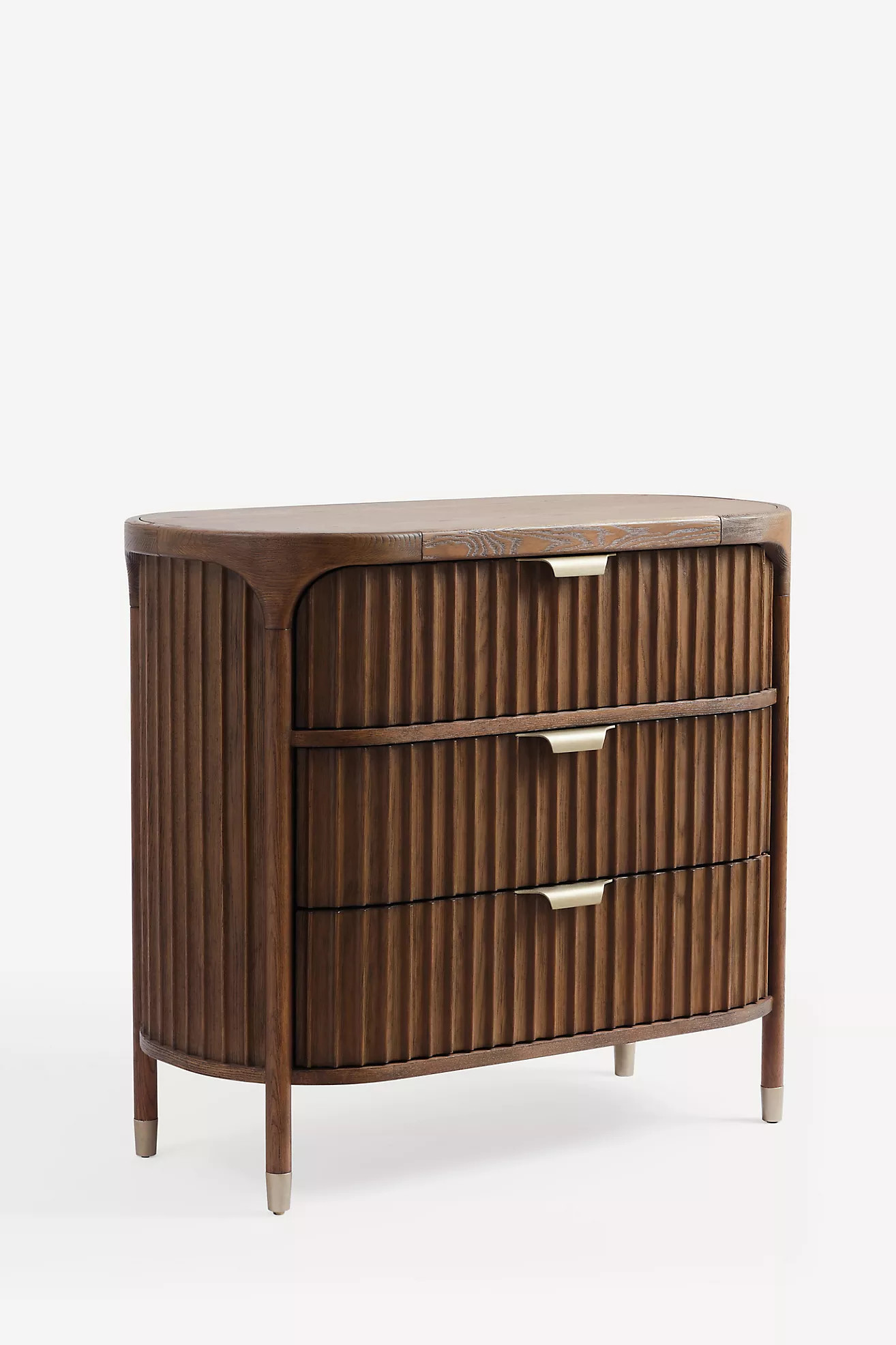 The Isla Fluted-Wood Three-Drawer Dresser | Anthropologie (US)