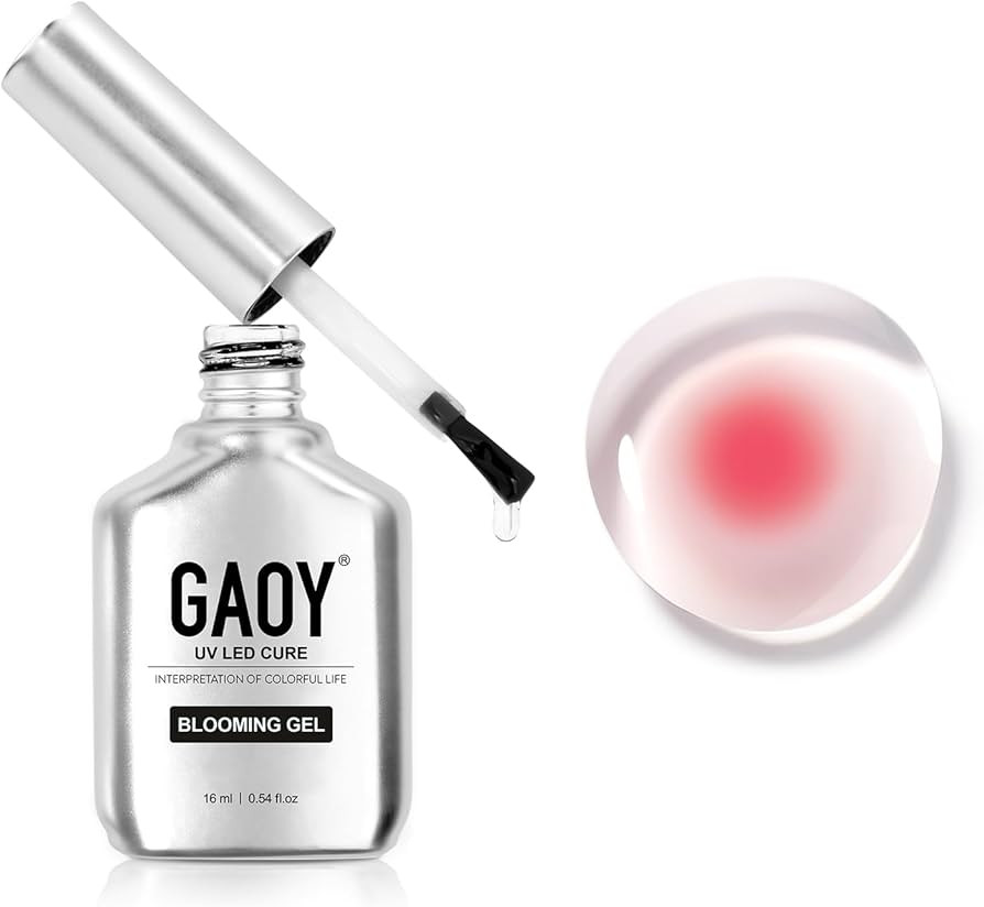 GAOY Nail Blooming Gel, 16ml Clear Blooming Gel Nail Polish, Spreading Effects Soak Off UV Gel fo... | Amazon (US)