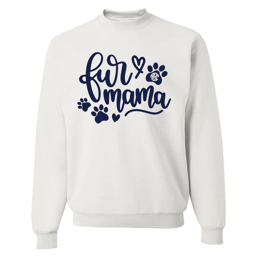 Monogrammed 'Fur Mama' Crewneck Sweatshirt | United Monograms