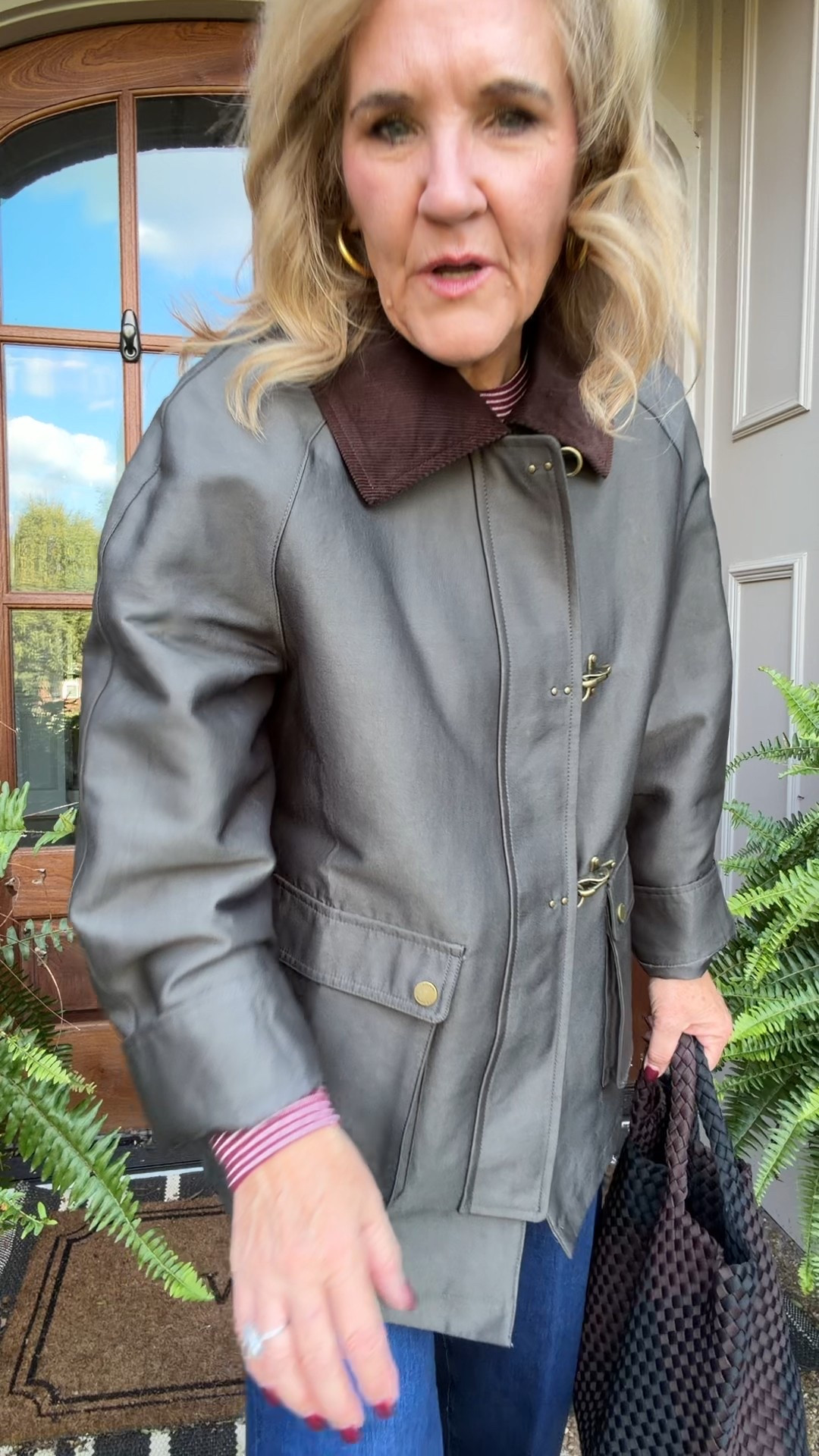 A trending barn jacket found at Nordstrom Rack 
Wearing a medium and it’s roomy 
Jeans from Paige the anessa size 29
Naghedi bag is a favorite 


#LTKFindsUnder100 #LTKSaleAlert #LTKOver40