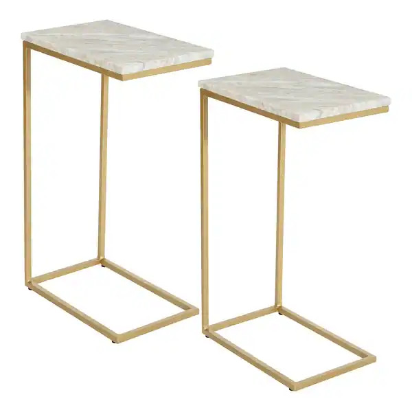 Solid Marble Top C-Table | Bed Bath & Beyond