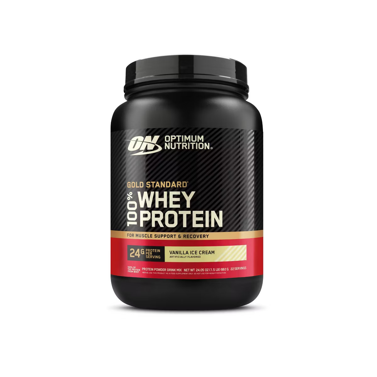 Optimum Nutrition Gold Standard 100% Whey Protein Powder - Vanilla Ice Cream - 22 Servings - 24oz | Target