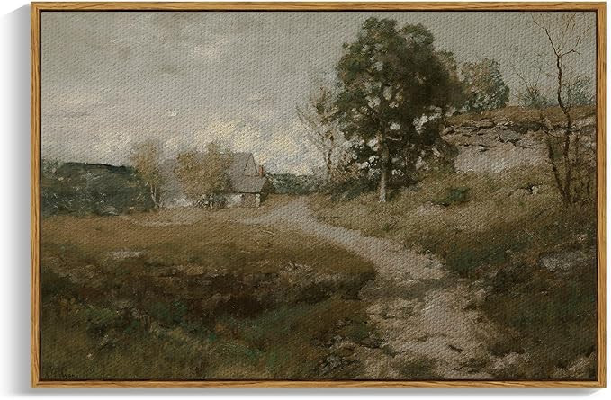 InSimSea Framed Canvas Wall Art Home Decor | Vintage Countryside Landscape Farmhouse Decor | Fram... | Amazon (US)