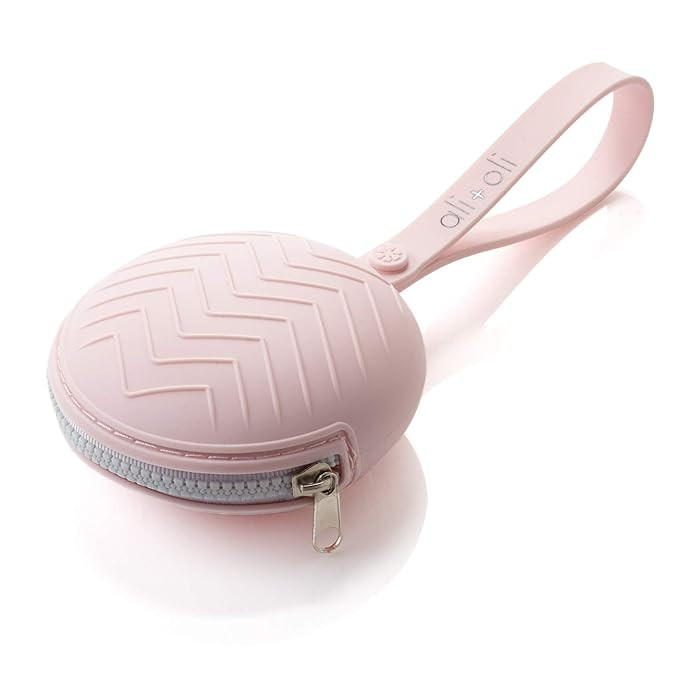 Ali+Oli Silicone Pacifier Case (Pink) 3" x 1.6" BPA-Free Newborn Pacifier Holder, Travel Baby Pac... | Amazon (US)