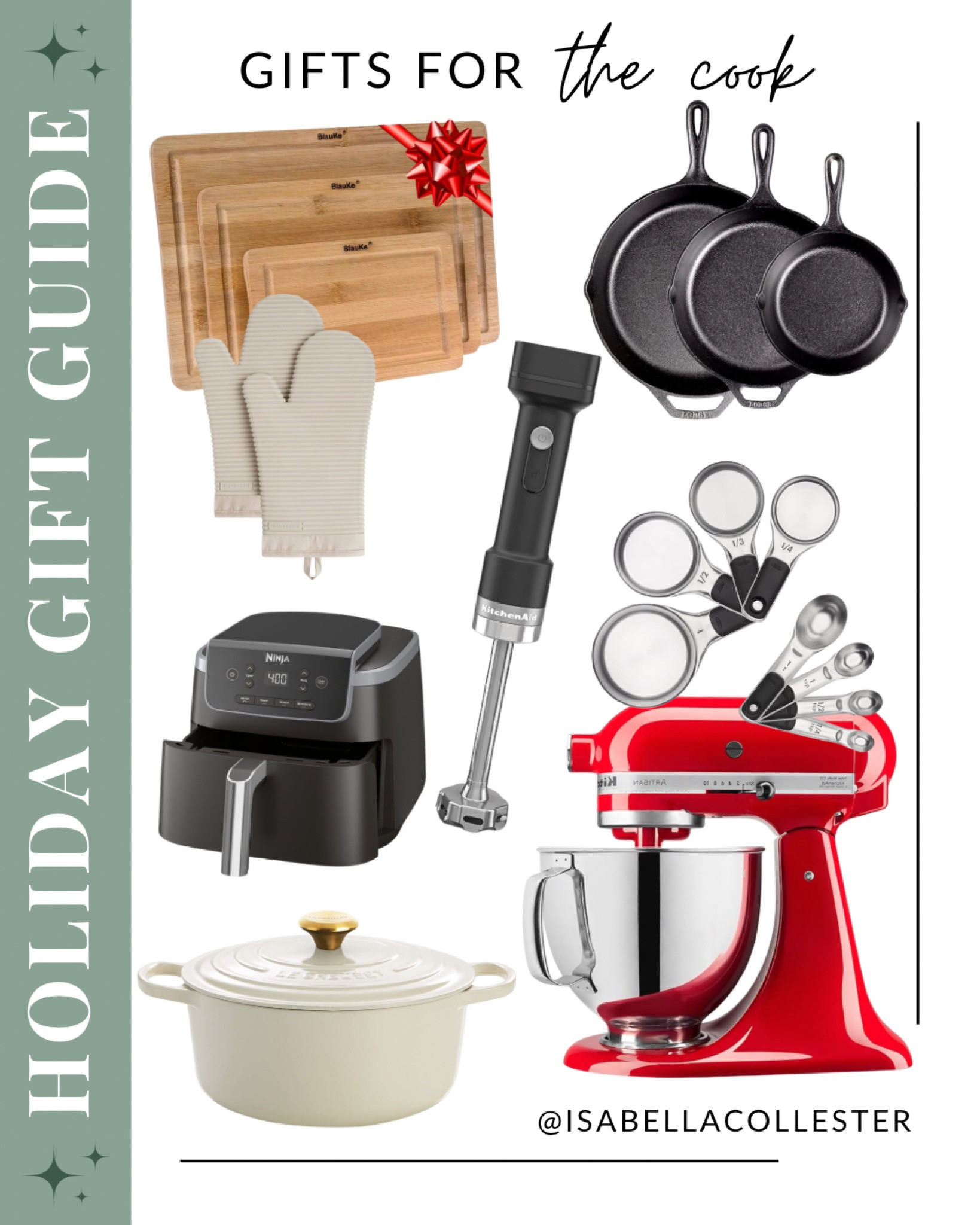 Gift guide for the cook  holiday gift guide  Christmas gift ideas  Dutch oven  ninja air fryer  immersion blender  cast iron skillet set  gift guide

#LTKHoliday #LTKSeasonal #LTKGiftGuide