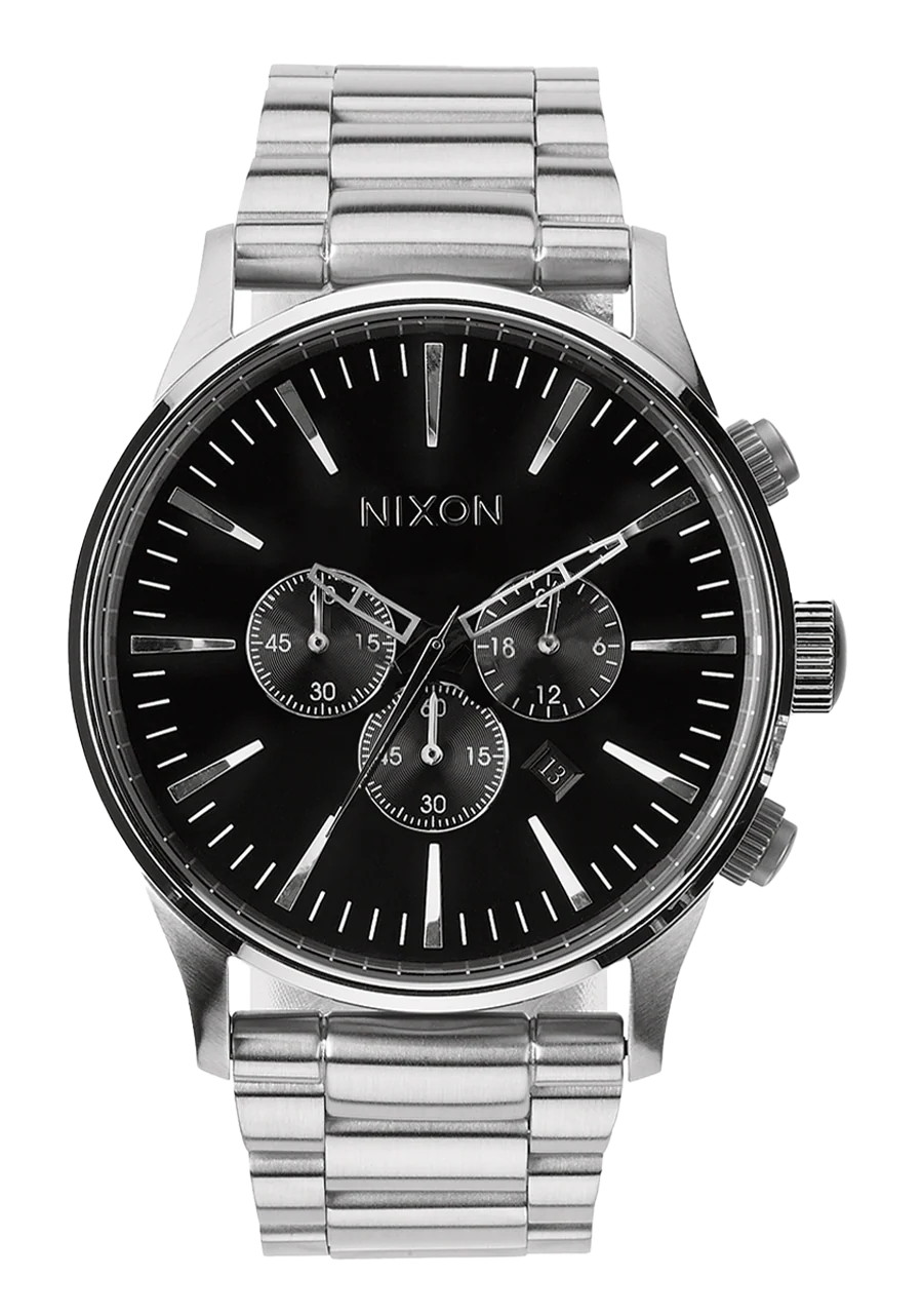 Sentry Chrono Watch | Black | Men's Stainless Steel | Nixon (US & Canada)