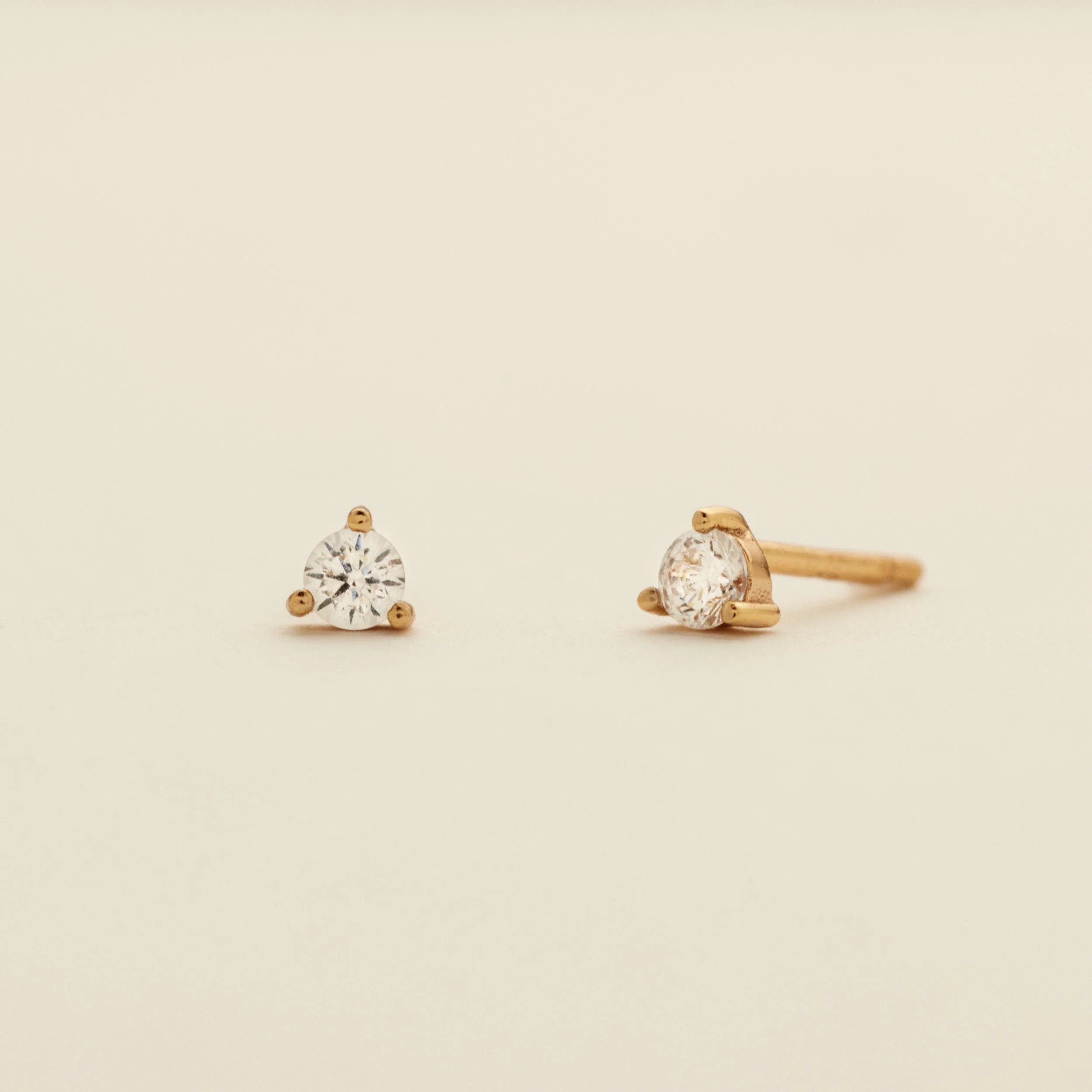 Luxe 3-prong Stud Earrings | Made By Mary | Made By Mary