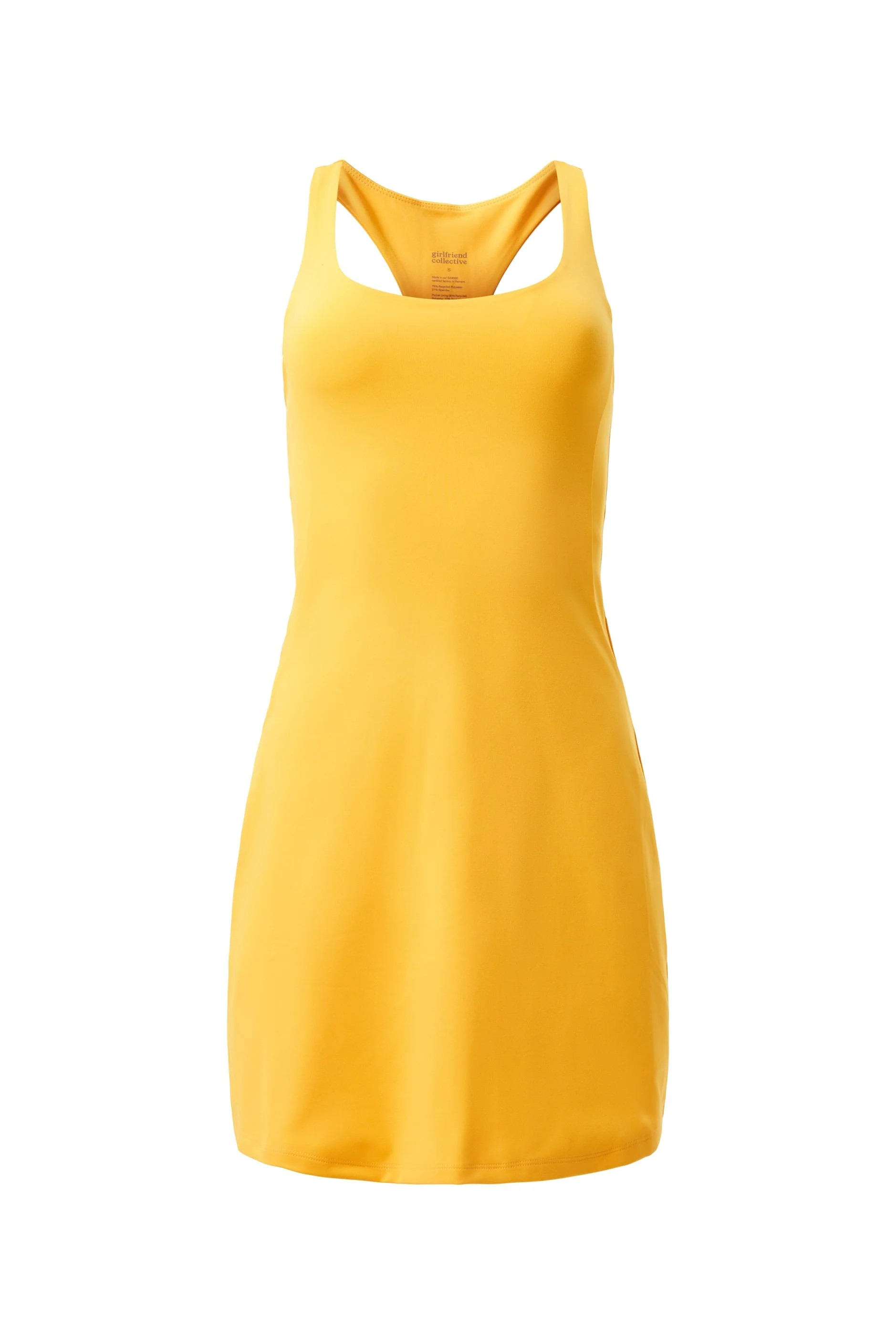 Citrine Paloma Racerback Dress | Girlfriend Collective